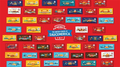 heinz 50 states sauces|Heinz releasing sauce packets unique to every state